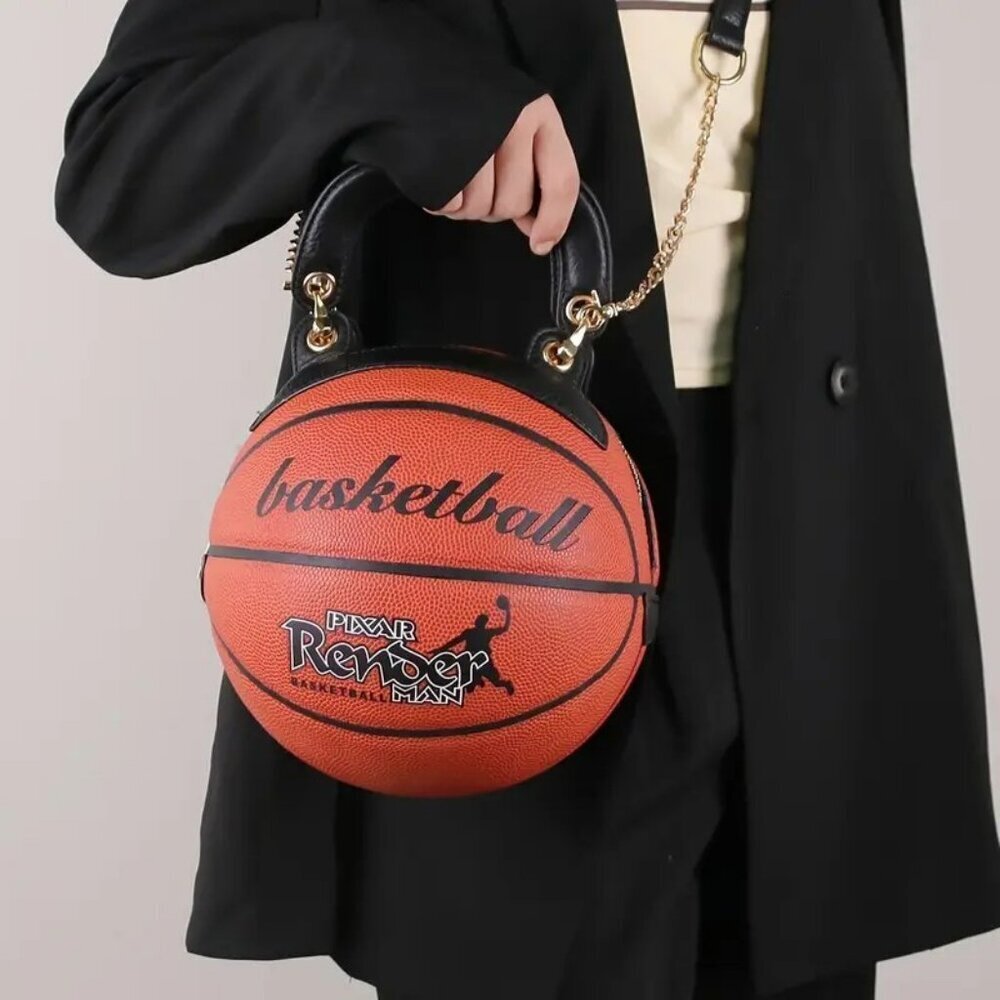 Basketball-Inspired Crossbody Handbag Red Bag NWT with dust bag​​ - Picture 4 of 5